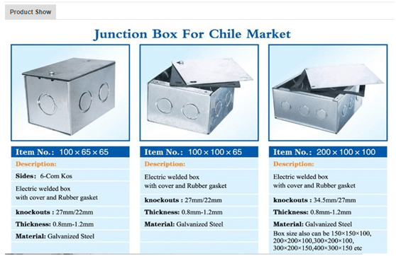 Metal Junction Box For Chile Market-HG Precision